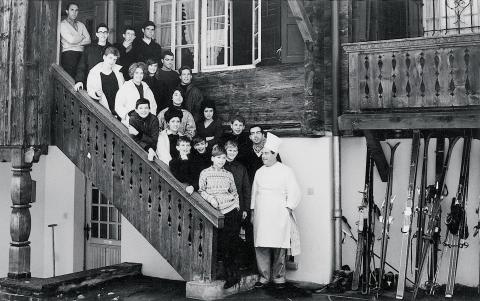 1963 premier camp de ski Ecole Moser