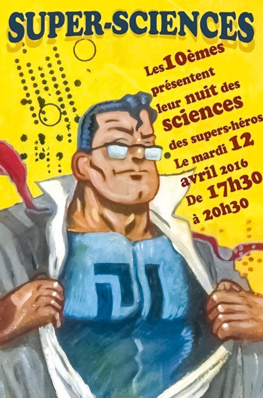 Affiche d'élève – La Nuit des sciences Ecole Moser